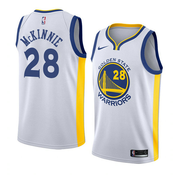 Camiseta baloncesto Alfonzo Mckinnie 28 Association 2018 Blanco Golden State Warriors Hombre