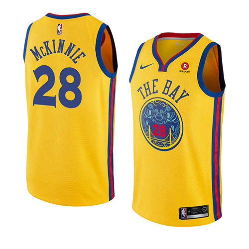 Camiseta baloncesto Alfonzo Mckinnie 28 Ciudad 2018-19 Amarillo Golden State Warriors Hombre