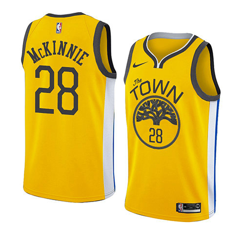 Camiseta baloncesto Alfonzo Mckinnie 28 Earned 2018-19 Amarillo Golden State Warriors Hombre