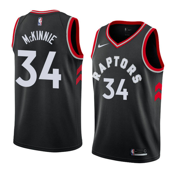 Camiseta baloncesto Alfonzo Mckinnie 34 Statement 2018 Negro Toronto Raptors Hombre