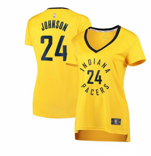 Camiseta baloncesto Alize Johnson 24 statement edition Amarillo Indiana Pacers Mujer