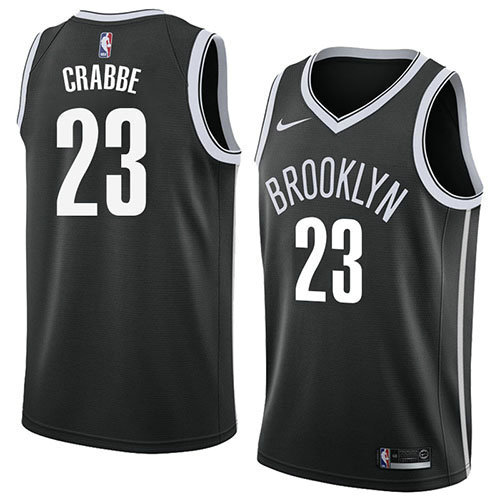 Camiseta baloncesto Allen Crabbe 23 Icon 2018 Negro Brooklyn Nets Hombre