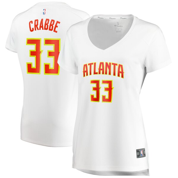 Camiseta baloncesto Allen Crabbe 33 association edition Blanco Atlanta Hawks Mujer