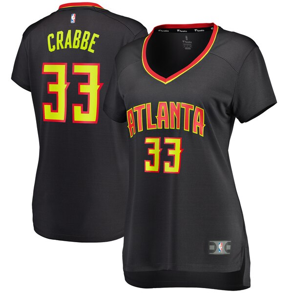 Camiseta baloncesto Allen Crabbe 33 icon edition Negro Atlanta Hawks Mujer