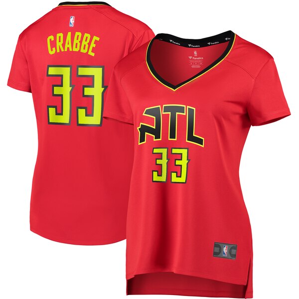 Camiseta baloncesto Allen Crabbe 33 statement edition Rojo Atlanta Hawks Mujer