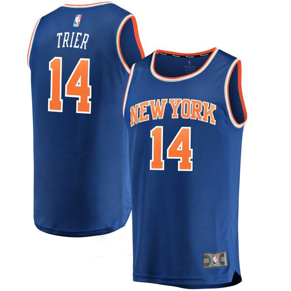 Camiseta baloncesto Allonzo Trier 14 icon edition Azul New York Knicks Hombre