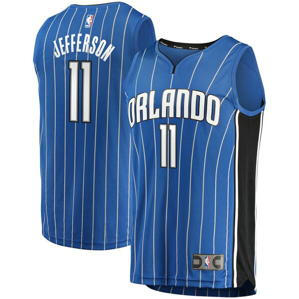 Camiseta baloncesto Amile Jefferson 11 Icon Edition Azul Orlando Magic Hombre