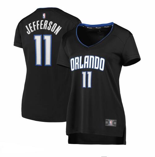 Camiseta baloncesto Amile Jefferson 11 icon edition Negro Orlando Magic Mujer