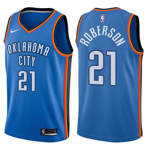 Camiseta baloncesto Andre Roberson 21 Swingman Icon 2017-18 Azul Oklahoma City Thunder Hombre