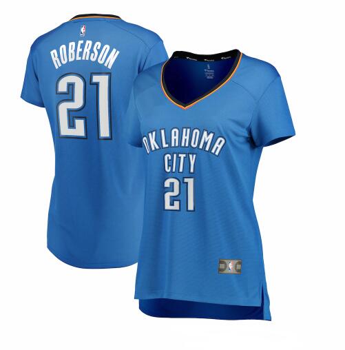 Camiseta baloncesto Andre Roberson 21 icon edition Azul Oklahoma City Thunder Mujer