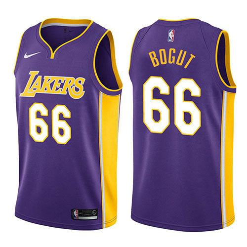 Camiseta baloncesto Andrew Bogut 66 Statement 2017-18 P鐓pura Los Angeles Lakers Hombre