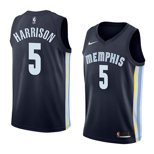 Camiseta baloncesto Andrew Harrison 5 Icon 2018 Azul Memphis Grizzlies Hombre