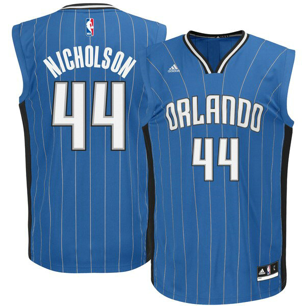 Camiseta baloncesto Andrew Nicholson 44 adidas Replica Azul Orlando Magic Hombre