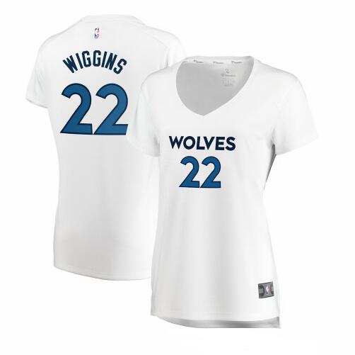 Camiseta baloncesto Andrew Wiggin 22 association edition Blanco Minnesota Timberwolves Mujer