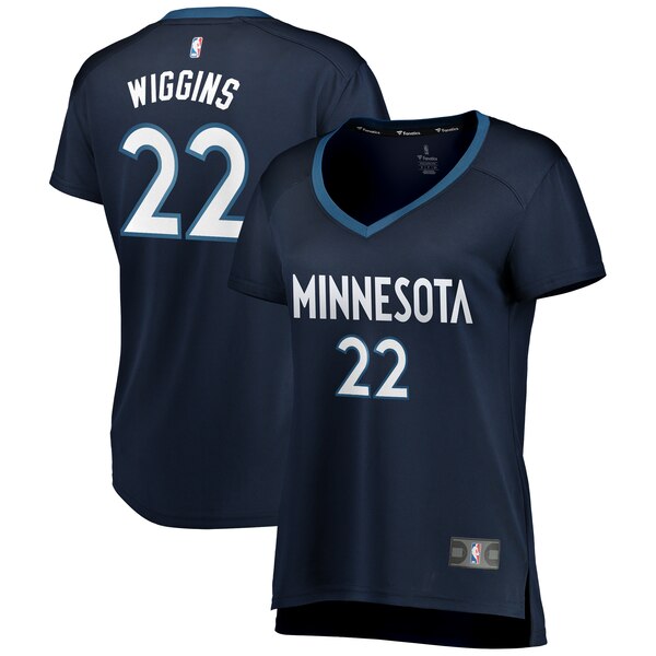 Camiseta baloncesto Andrew Wiggin 22 icon edition Azul Minnesota Timberwolves Mujer