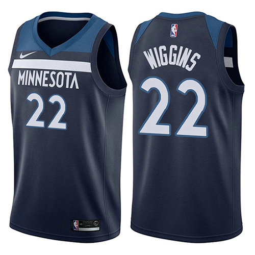 Camiseta baloncesto Andrew Wiggins 22 2017-18 Azul Minnesota Timberwolves Hombre