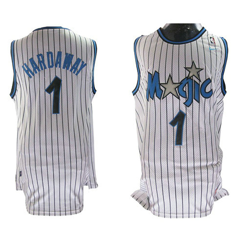 Camiseta baloncesto Anfernee Hardaway 1 Retro Blanco Orlando Magic Hombre