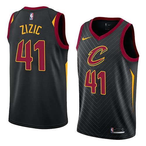 Camiseta baloncesto Ante Zizic 41 Statement 2018 Negro Cleveland Cavaliers Hombre