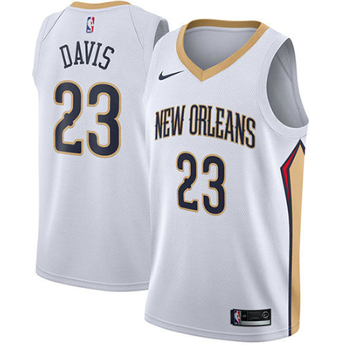 Camiseta baloncesto Anthony Davis 23 Association 2017-18 Blanco New Orleans Pelicans Hombre
