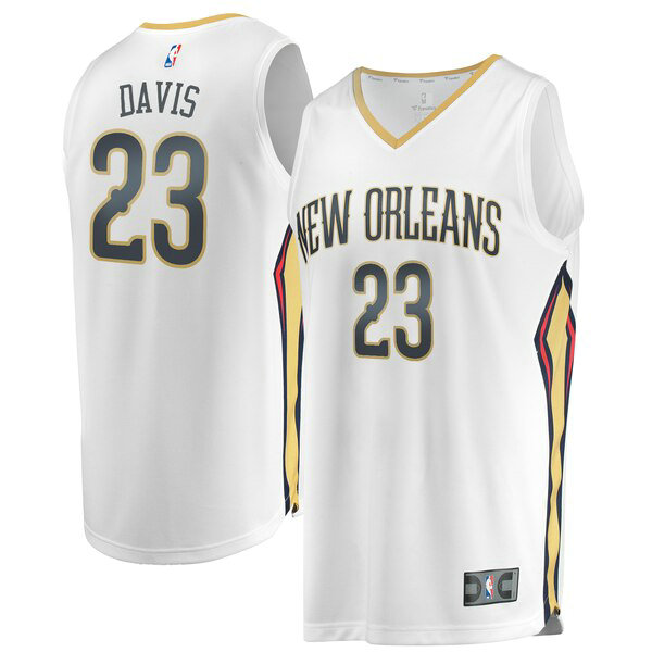 Camiseta baloncesto Anthony Davis 23 Association Edition Blanco New Orleans Pelicans Hombre