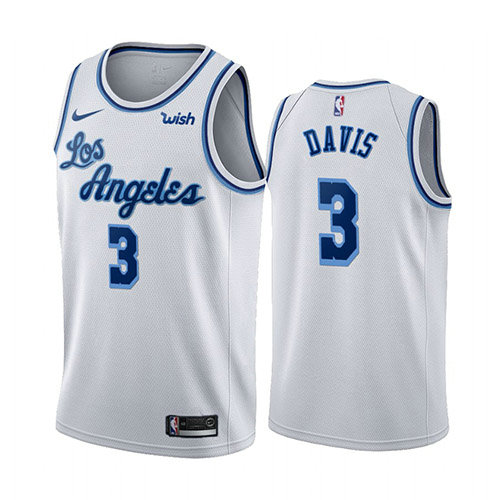 Camiseta baloncesto Anthony Davis 23 Classic 2019-20 Blanco Los Angeles Lakers Hombre