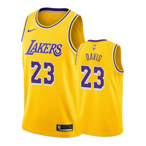 Camiseta baloncesto Anthony Davis 23 Icon 2019-20 Amarillo Los Angeles Lakers Hombre