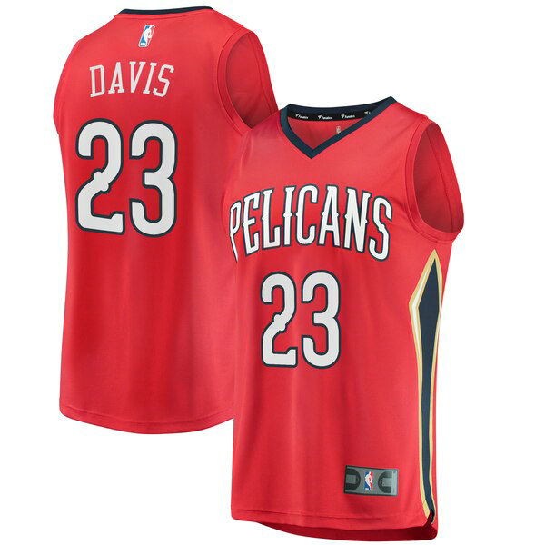 Camiseta baloncesto Anthony Davis 23 Statement Edition Rojo New Orleans Pelicans Hombre