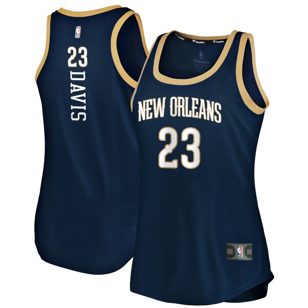 Camiseta baloncesto Anthony Davis 23 clasico Armada New Orleans Pelicans Mujer