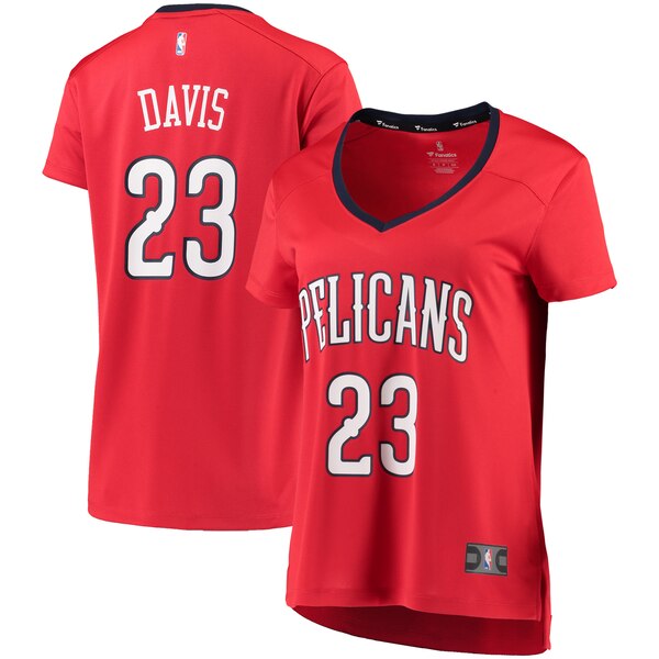 Camiseta baloncesto Anthony Davis 23 statement edition Rojo New Orleans Pelicans Mujer