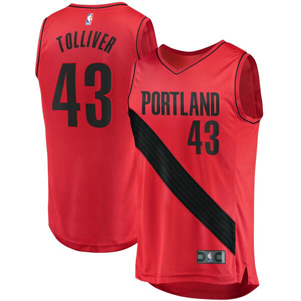 Camiseta baloncesto Anthony Tolliver 43 Statement Edition Rojo Portland Trail Blazers Hombre