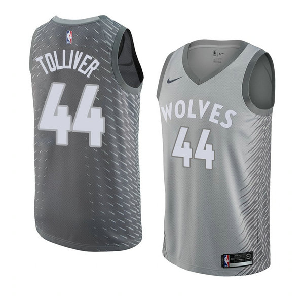 Camiseta baloncesto Anthony Tolliver 44 Ciudad 2018 Gris Minnesota Timberwolves Hombre