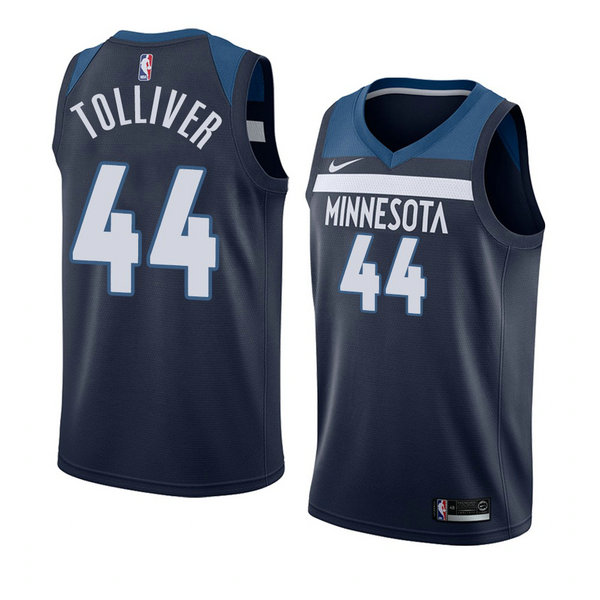 Camiseta baloncesto Anthony Tolliver 44 Icon 2018 Azul Minnesota Timberwolves Hombre