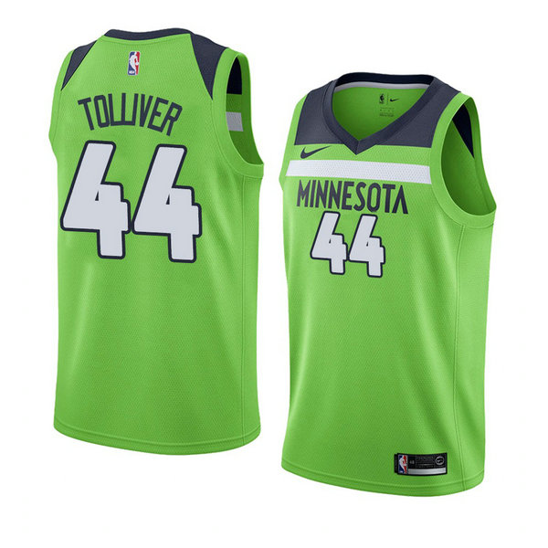 Camiseta baloncesto Anthony Tolliver 44 Statement 2017-18 Verde Minnesota Timberwolves Hombre