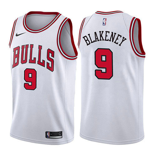 Camiseta baloncesto Antonio Blakeney 9 Association 2017-18 Blanco Chicago Bulls Hombre