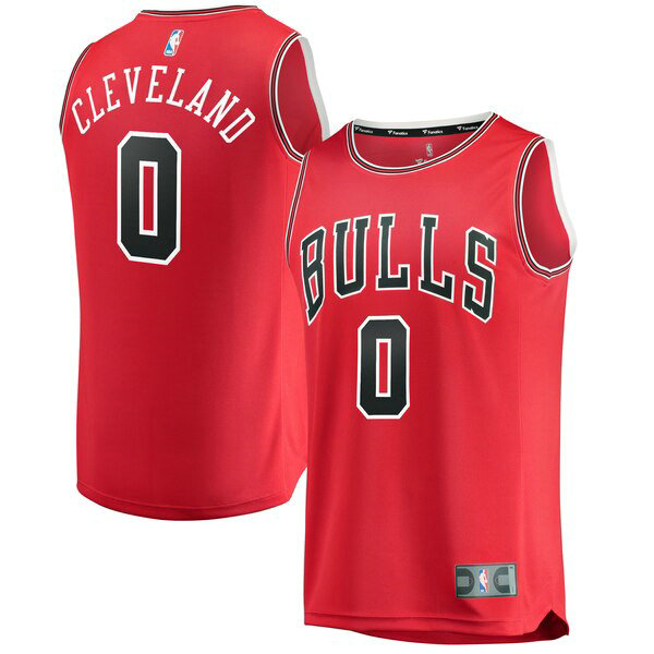 Camiseta baloncesto Antonius Cleveland 0 2019 Rojo Chicago Bulls Hombre