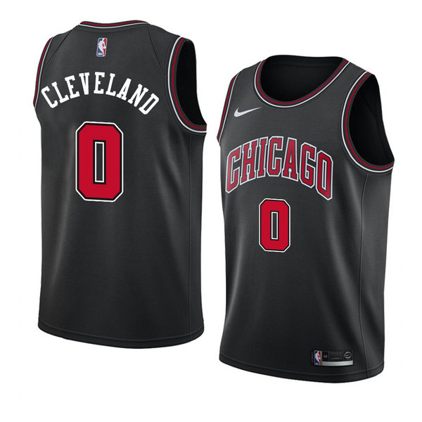 Camiseta baloncesto Antonius Cleveland 0 Statement 2018 Negro Chicago Bulls Hombre