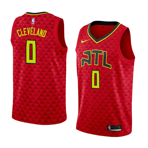 Camiseta baloncesto Antonius Cleveland 0 Statement 2018 Rojo Atlanta Hawks Hombre