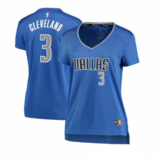 Camiseta baloncesto Antonius Cleveland 3 icon edition Azul Dallas Mavericks Mujer