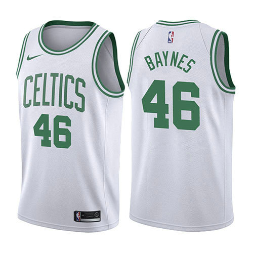 Camiseta baloncesto Aron Baynes 46 Association 2017-18 Blanco Boston Celtics Hombre