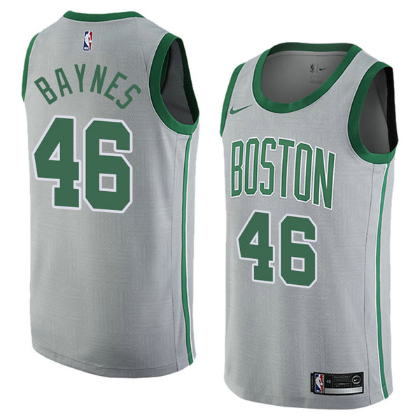 Camiseta baloncesto Aron Baynes 46 Ciudad 2018 Gris Boston Celtics Hombre