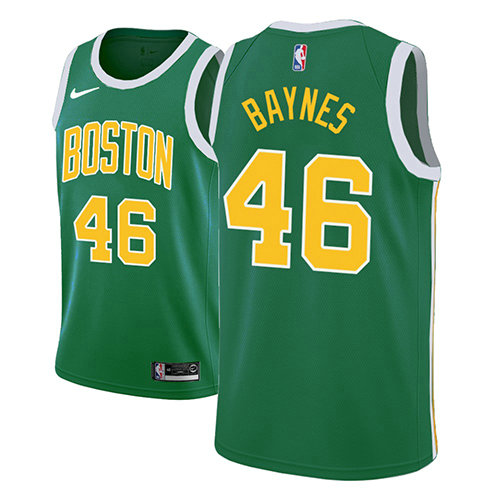 Camiseta baloncesto Aron Baynes 46 Earned 2018-19 Verde Boston Celtics Hombre