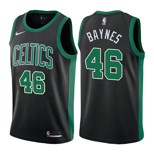 Camiseta baloncesto Aron Baynes 46 Statehombret 2017-18 Negro Boston Celtics Hombre