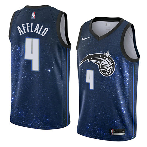 Camiseta baloncesto Arron Afflalo 4 Ciudad 2018 Azul Orlando Magic Hombre