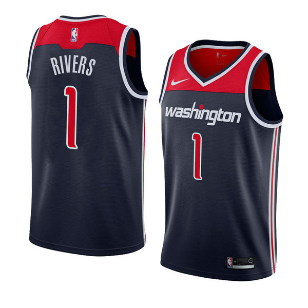 Camiseta baloncesto Austin Rivers 1 Statement 2018 Negro Washington Wizards Hombre