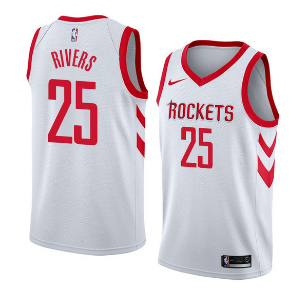 Camiseta baloncesto Austin Rivers 25 Association 2018 Blanco Houston Rockets Hombre