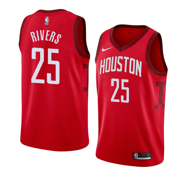 Camiseta baloncesto Austin Rivers 25 Earned 2018-19 Rojo Houston Rockets Hombre