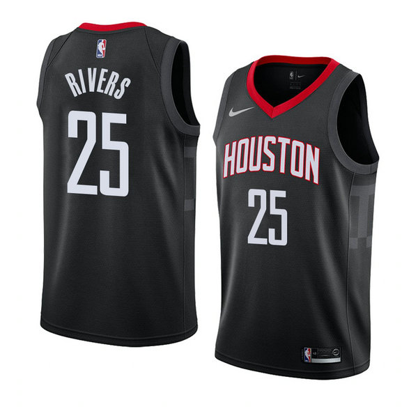 Camiseta baloncesto Austin Rivers 25 Statement 2018 Negro Houston Rockets Hombre