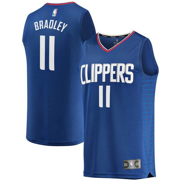 Camiseta baloncesto Avery Bradley 11 Icon Edition Azul Los Angeles Clippers Hombre