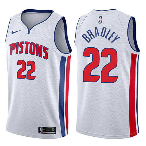 Camiseta baloncesto Avery Bradley 22 Association 2017-18 Blanco Detroit Pistons Hombre