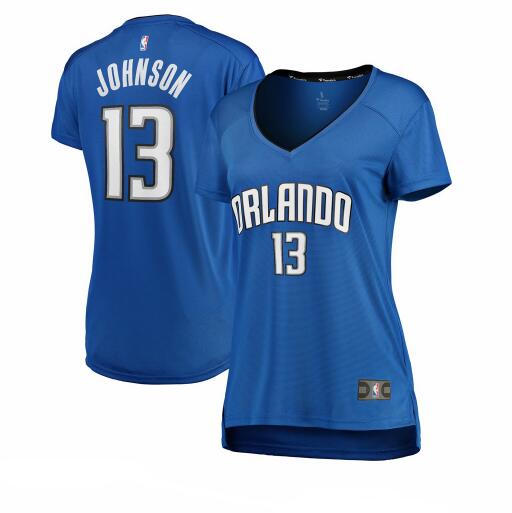Camiseta baloncesto BJ Johnson 13 icon edition Azul Orlando Magic Mujer